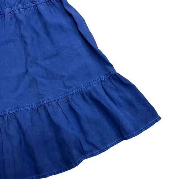 Bella Dahl Blue Chambray Shirred Halter Dress XS - Picture 3 of 6